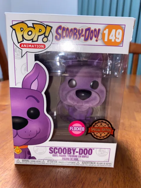 Scooby Doo Purple Flocked Genuine Pop Vinyl #149 Box Damaged