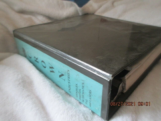 Binder of service manuals Crown IceWagon DE=3-AC Laser Doppler Meter GMN Spindle