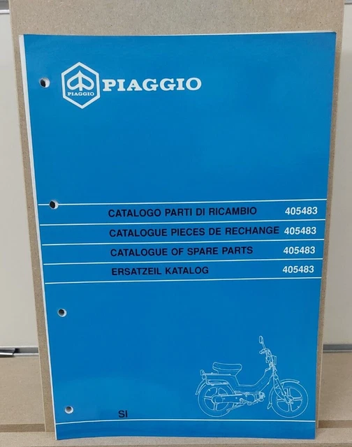 Catalogo Parti Di Ricambio Ciclomotore Piaggio Si Originale