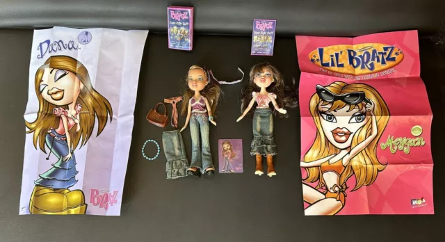 Early 2000s Bratz Doll Lot- Meygan? Fianna with Posters and Some Accessories