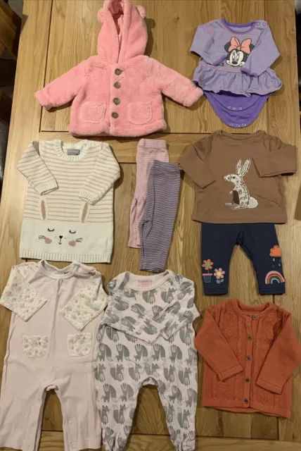 Pacchetto abbigliamento bambine, Next, Mini Club, Gap, noce moscata, età 3-6 mesi