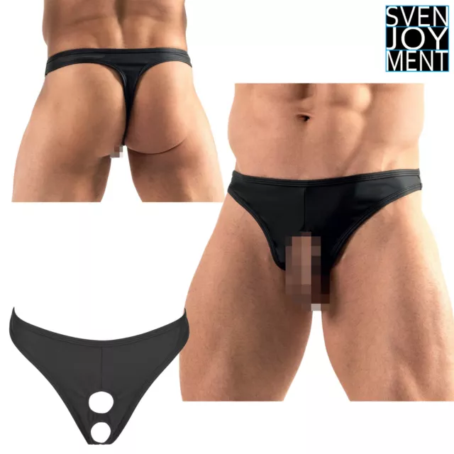 Svenjoyment Showmaster String with Holes - Perizoma Slip Uomo con 2 Fori