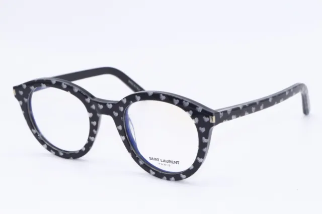 New Ysl Saint Laurent Sl 105 005 Black Glitter Authentic Frames Eyeglasses 48-24