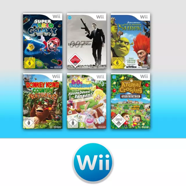 Nintendo Wii Spiele Auswahl - Super Mario - Disney - Wii Party ⚡ Blitzversand ⚡