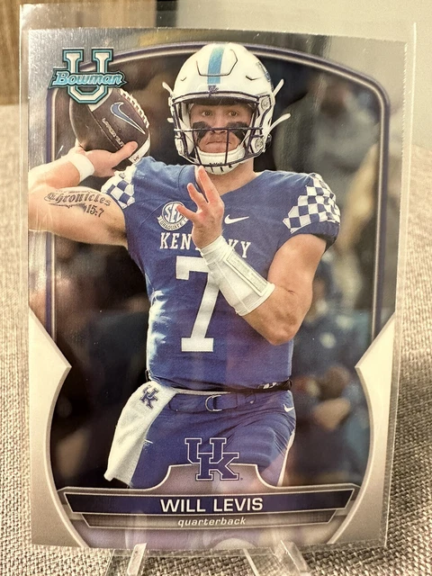 Will Levis 2022 Bowman U Chrome Prospect #5 Kentucky Wildcats UK - Titans QB!