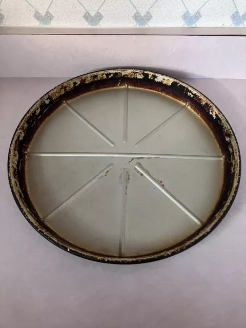 Original Pizza Hut 14” Seasoned Vented Large Pizza Pan!!