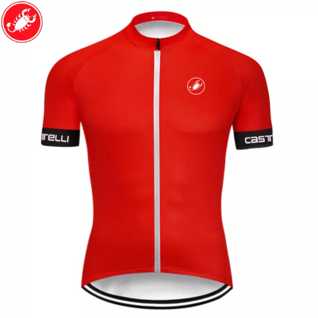 Cycling Jacket Fast Dry MTB Bike Wear Jersey Bicycle Shirt Road Red Clothing