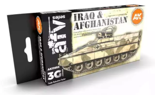 AFV Series: Iraq & Afghanistan Camouflage 3G Acrylic Paint Set (6 Colors) 17ml B