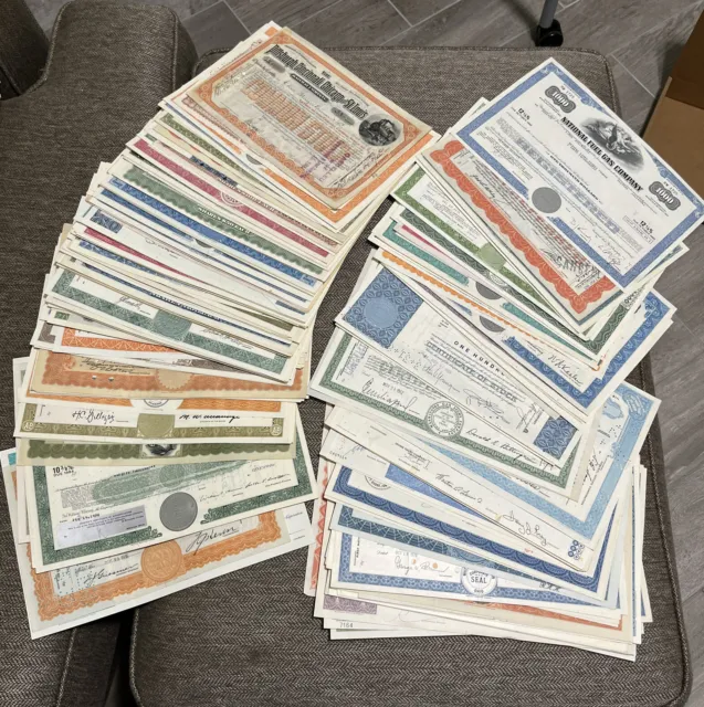200 Different Stock Certificates Wow!!!  LESS THAN $1 Each