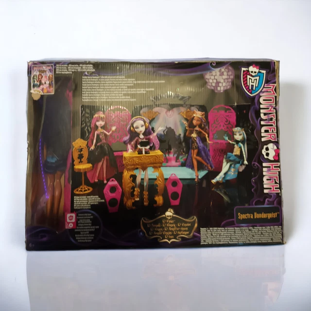MONSTER HIGH 13 Wishes Party Lounge Spectra Vondergeist DJ Set