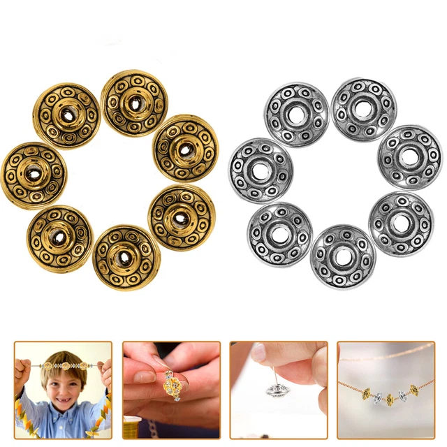100 Pcs Jewelry Crafting Beads Alloy Handmade Jewelry Craft Making Materials