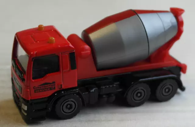Majorette MAN TGS Betonmischer LKW rot/grau Camion Fahrmischer Baustelle Truck