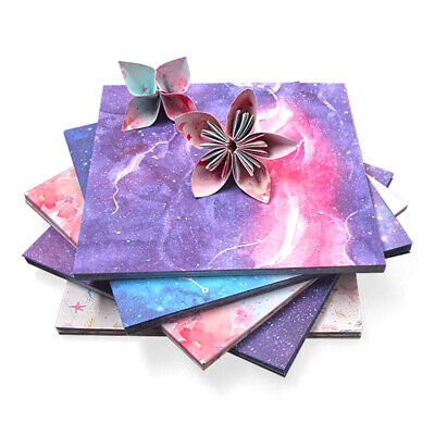 60/65 piezas Papel de origami plegable de doble cara con flores Space Star papeles hágalo usted mismo Cra$g