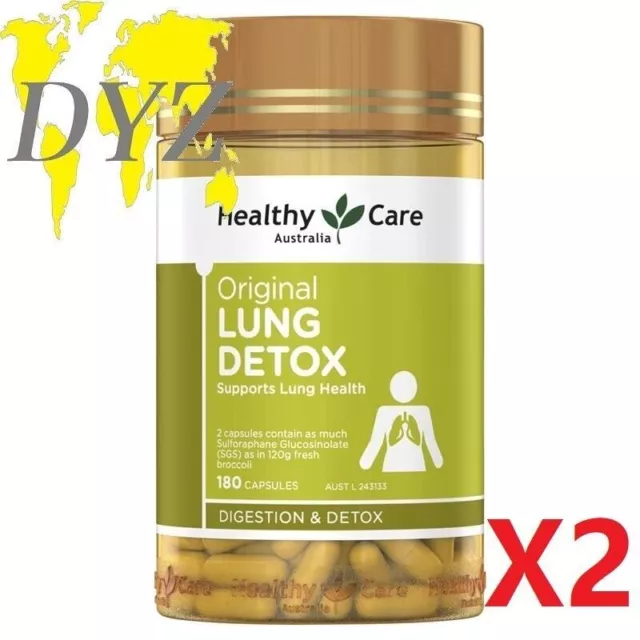 Healthy Care Détox Poumon Original (180 Capsules) [X2]