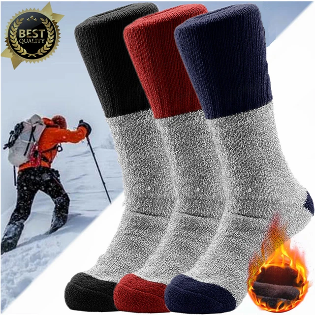 3 Pairs Mens Winter Thermal Gear Extra Warm Heavy Duty Boots Socks Size 10-15