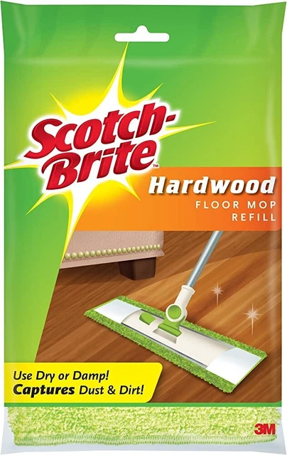 Scotch-Brite Hardwood Floor Mop Refill, Microfiber