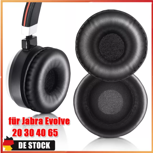 2X Ohrpolster Ear Pads für Jabra Evolve 20 30 40 65 Kopfhörer Ersatz Ohr Kissen