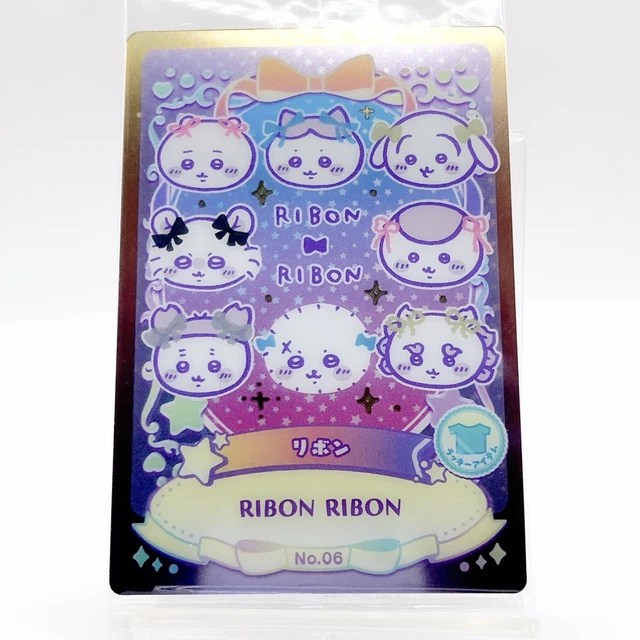 CHIIKAWA RIBON RIBON #06 Wafer Card Rakko Seaotter Momonga Anime Japan ...