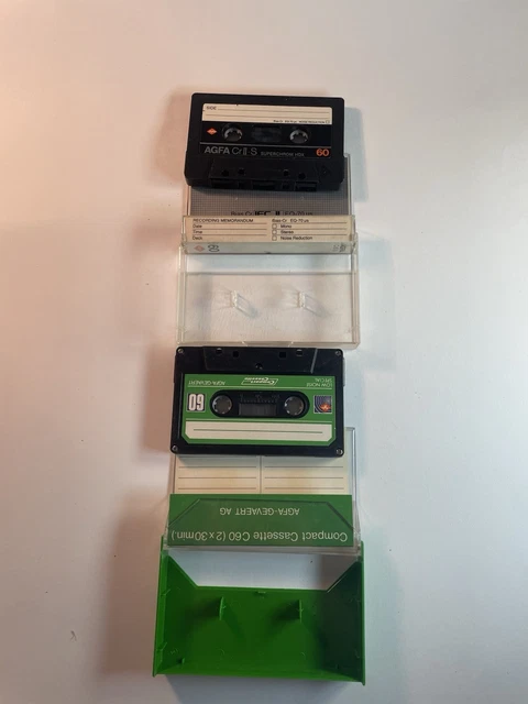 Pack De 2 Cassettes Audio BASF LH Super I 90 Minutes - NEUVES Sous Blister