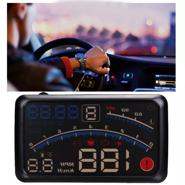 5.5 Inch Universal OBD2 Car GPS HUD Head Up Display Overspeed Warning System