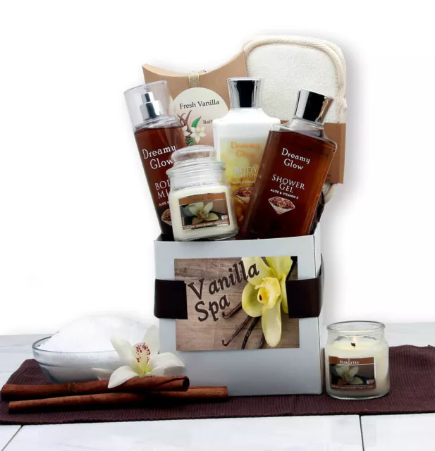 Vanilla Spa Bath & Body Care Package Gift Set for Women from GBDS