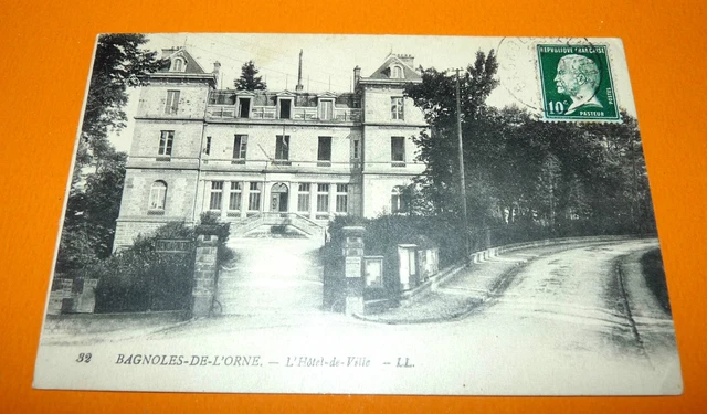 Cpa Postcard 1923 Regionalism Carole De L'orne Hotel De Ville Normandy