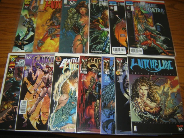 WITCHBLADE Lot of 13 Origin, Infinity, Spring Pin-Up, Encore,  MORE - HIGH GRADE