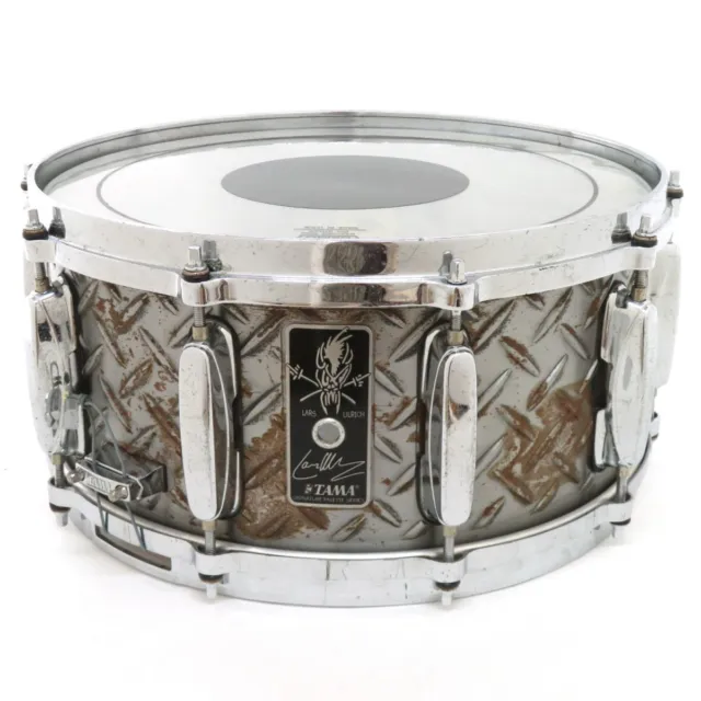TAMA Snare Drum Metallica Lars Ulrich model LU1465 14"×6.5" Silver Percussions