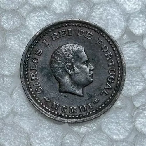 1/12 Tanga Portuguese India Coin Carlos M.C.M III 1903 COLLECTIBLE