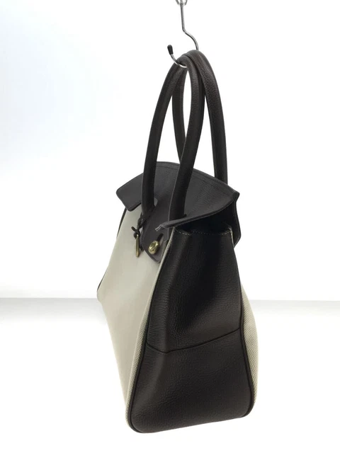 Toff Loadstone Tote Bag/Leather/Wht/Plain