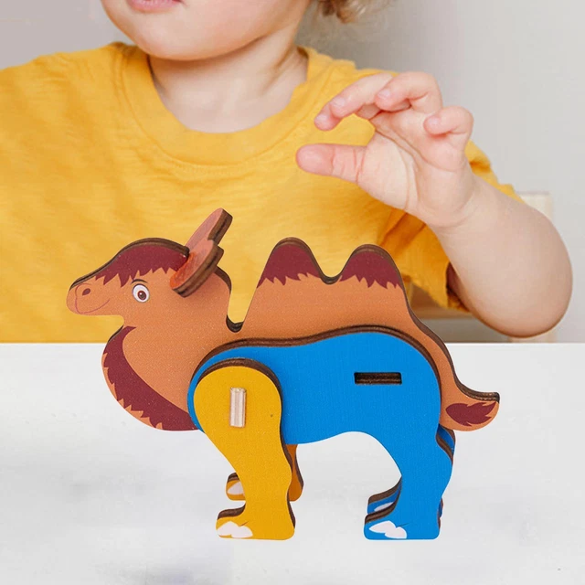 Animal Jigsaw Puzzles Shape Puzzle Activities Toy Camel
