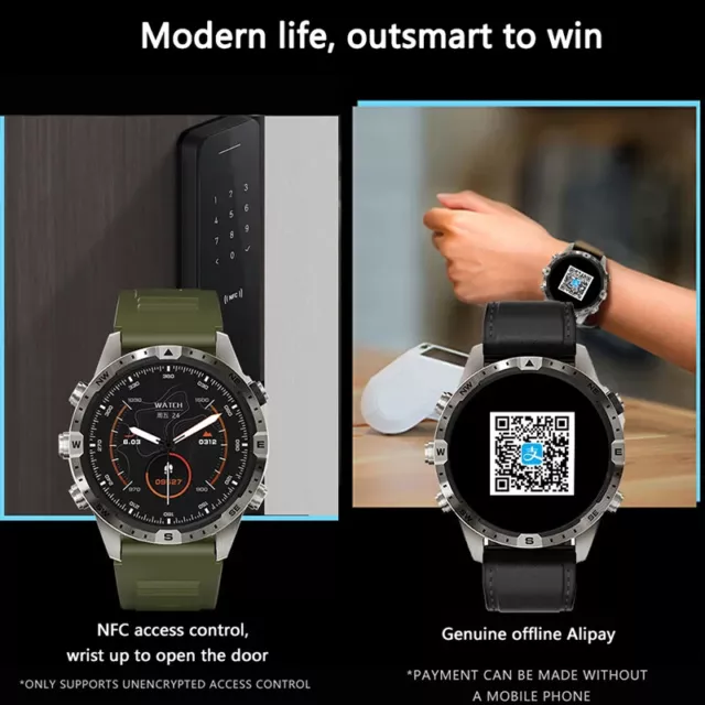 Smartwatch para hombres smart reloj nfc impermeable deporte gps bluetooth reloj llamada hombre 3