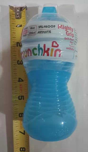 Munchkin Spill Proof  Mighty Grip Sippy Cup 9+M Blue BPA Free