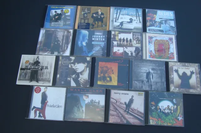 17 x Alben CD Blues- Rock Sammlung: Marla Glen John Lee Hooker Johnny Winter...