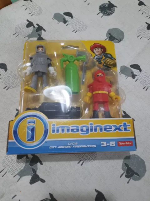 Fisher price imaginext figures airport firefighters