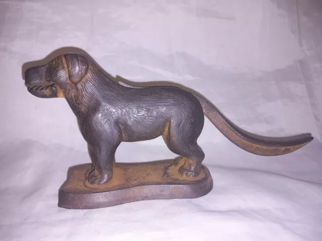 Victorian Cast Iron Dog Nut Cracker