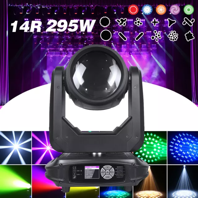 295W Moving Head LED Bühnenlicht 14R 8Prisma Beam DMX512 Strahler Partylichter