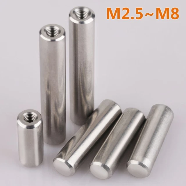 Internal Thread Cylindrical Pin with Hole Stainless Steel Dowel GB120 M2.5 to M8