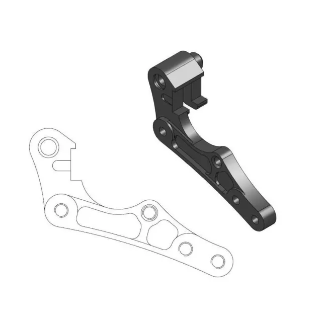 211080 Staffa Di Riposizionamento Brake Caliper Sherco Se 2.5 250 Ir Racing 2012