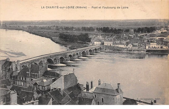 58 .n° 108598 . la charite sur loire . pont et faubourg de loire .vue generale