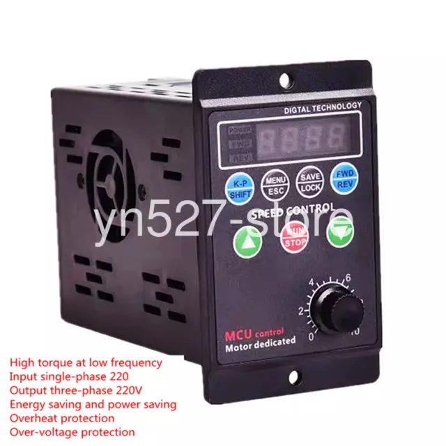 Inverter T13-750W-12-H speed control switch motor input 220V output 380V 750W