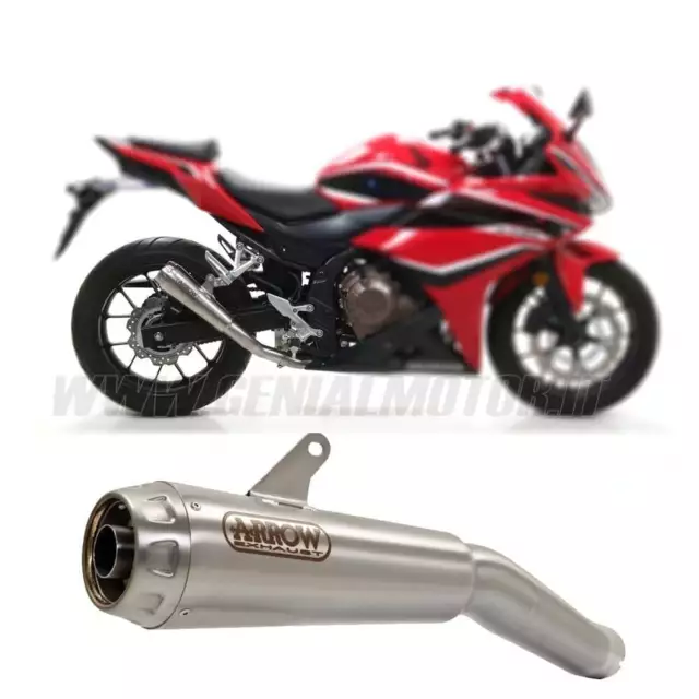 Exhaust + Link Pipe Arrow Pro-App F Steel HONDA CBR 500 R 2019 > 2020