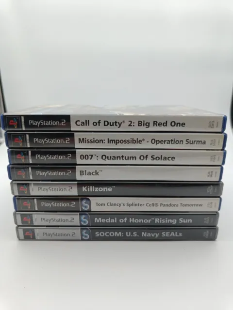 Bundle de jeux PS2 : 8x jeux de tir PS2 (COD, MoH, Socom, 007, ...)