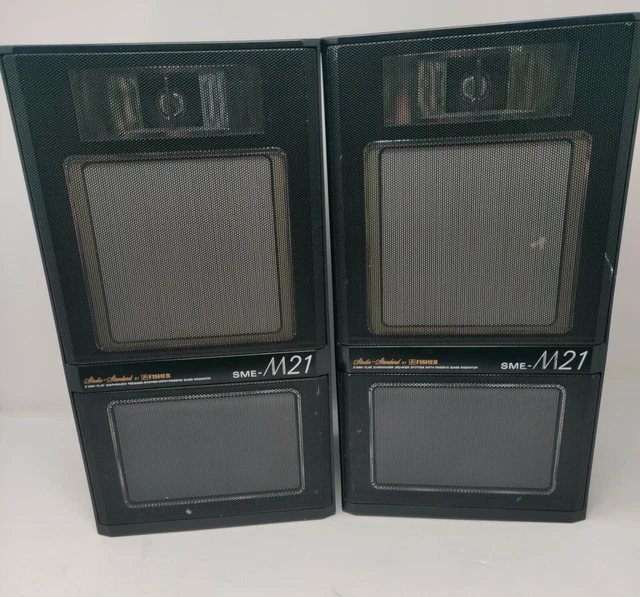 Fisher SME-M21 Vintage Speakers Tested Works Vintage HTF