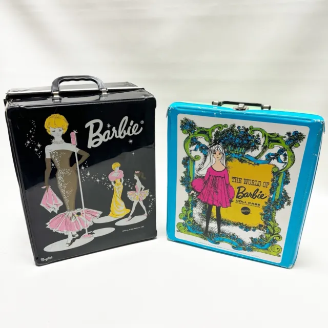 Vintage Barbie Doll 1962 1968 Carry Storage Case Lot