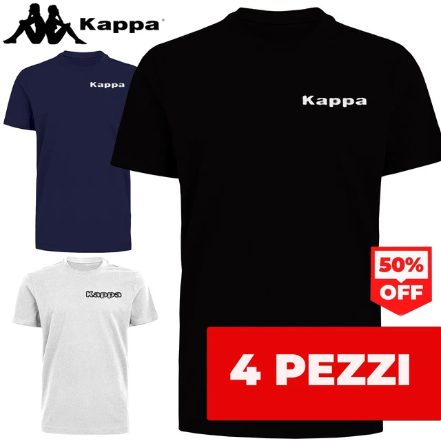 Maglietta Intima 4 PEZZI T-shirt Uomo KAPPA Cotone Maglia Mezza Manica 4-2-1 PZ