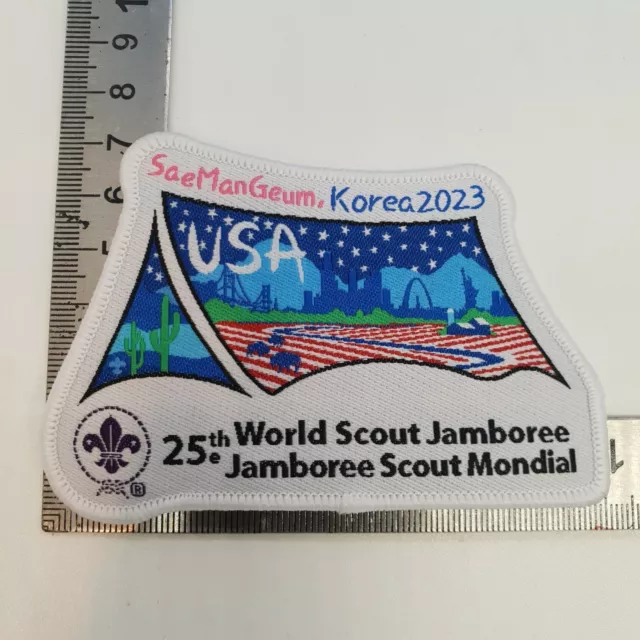 25th World Scout Jamboree 2023 Korea / USA Contingent official badge patch