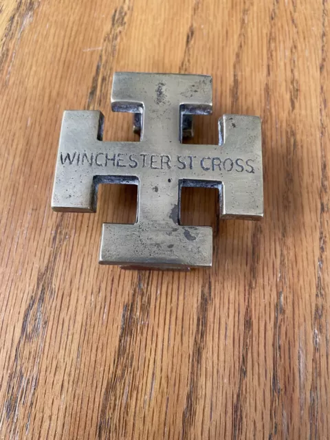 St  Cross Winchester Vintage Brass Door Knocker