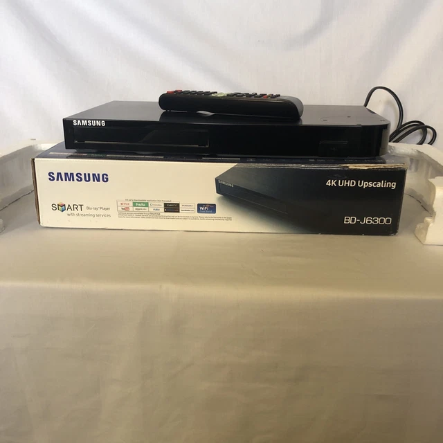 SAMSUNG BDJ6300 4K UHD Upscaling Smart Bluray 3D Player DVD, WIFi W