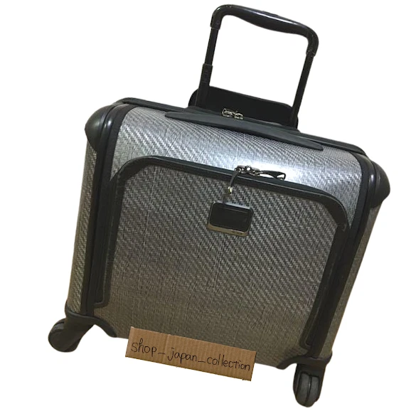 TUMI TEGRA LITE Max 4 Wheel Carry On Briefcase Luggage Silver W42cm H36cm D24cm